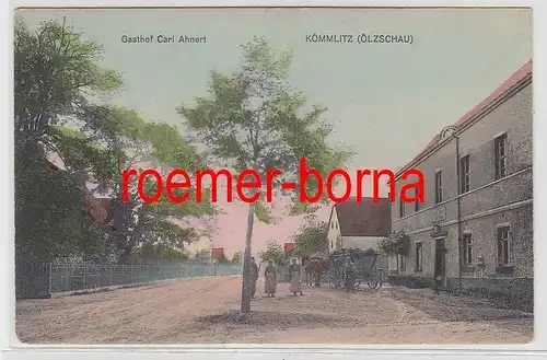 77686 Ak Kömmlitz (Ölzschau) Gasthof Carl Ahnert 1911