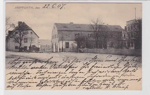 92577 Ak Ampfurth bei Oschersleben Ortsansicht 1907