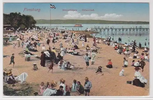 96756 AK Flensburg Strandleben Ostseebad 1920