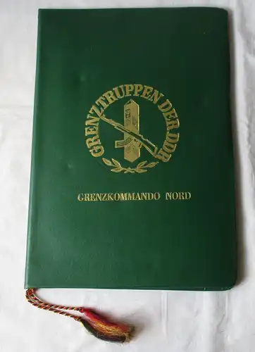 Urkundenmappe Grenztruppen der DDR Grenzkommando Nord Stendal 1987 (118914)