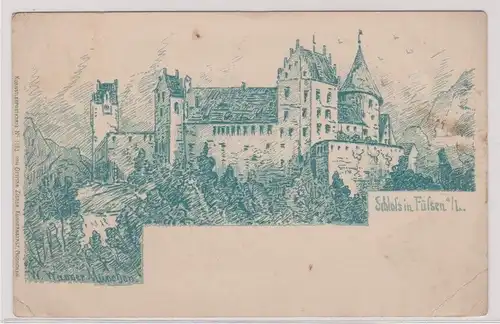 903281 Ak Schloss in Füssen a.L. um 1900