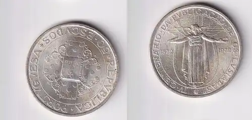 50 Escudos Silbermünze Portugal 400 Jahre Die Lusiaden 1972 (162099)