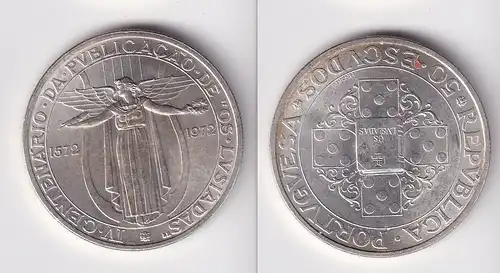 50 Escudos Silbermünze Portugal 400 Jahre Die Lusiaden 1972 (163422)