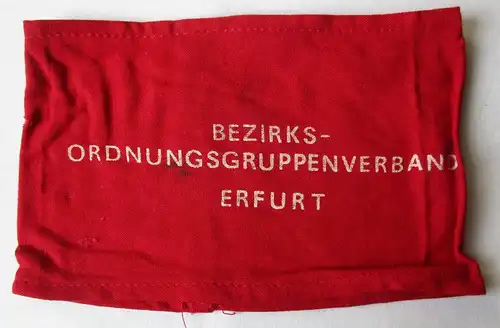 DDR Original Armbinde Bezirks-Ordnungsgruppenverband Erfurt (163113)