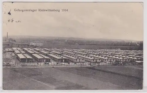 02107 Ak Gefangenenlager Kleinwittenberg 1914
