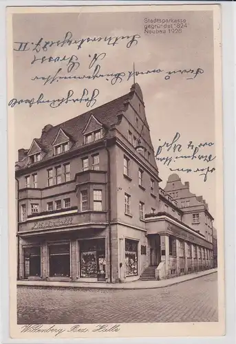 903778 Ak Wittenberg Bezirk Halle Stadtsparkasse 1925