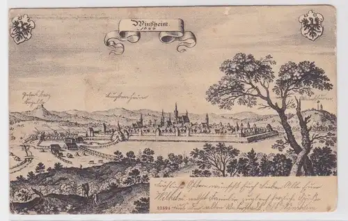 905334 Ak Windsheim historische Ansicht von 1644, 1903