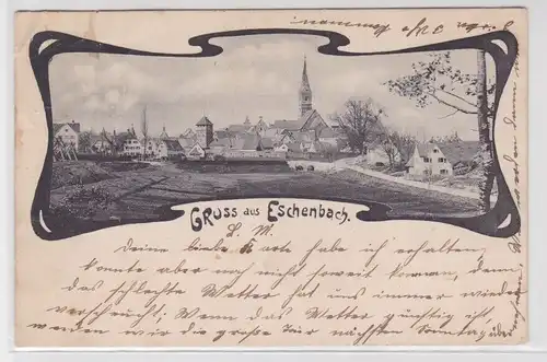 903501 Ak Gruß aus Eschenbach Totalansicht 1902