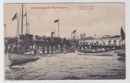 903373 Ak Ponta Delgada Insel São Miguel in den Azoren Regatta 1908