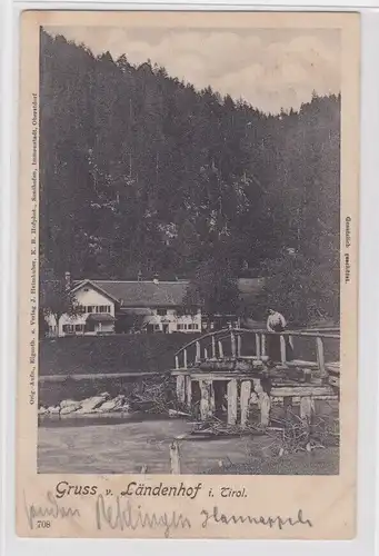 903244 Ak Gruß vom Ländenhof in Tirol 1903