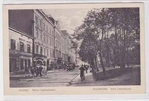 903258 Ak Helsinki Helsingfors Finnland Pohjois Esplanaatinkatu um 1910
