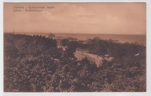 903487 Ak Libau Liepāja Badeanlagen um 1920