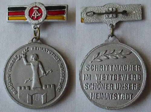 DDR Medaille NAW Magdeburg "Schöner unsere Heimatstadt" (163981)