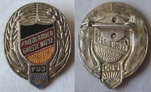 DDR FDJ Abzeichen Friedland, Friedländer Große Wiese in Silber (164023)