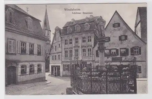 903607 Ak Windsheim schöner Brunnen 1925