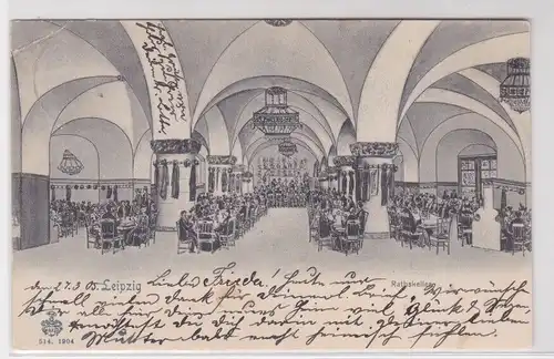 903961 Ak Leipzig Ratskeller Innenansicht 1905