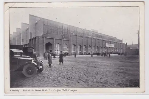 903841 Ak Leipzig technische Messe Halle 7 größte Halle Europas um 1920