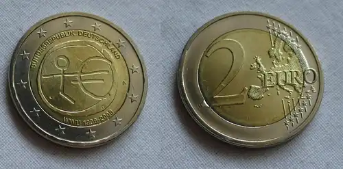 2 Euro Münze Deutschland 2009 10 Jahre Europäische Währungsunion A (159731)