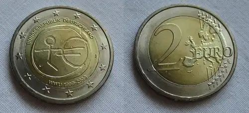2 Euro Münze Deutschland 2009 10 Jahre Europäische Währungsunion J (158352)