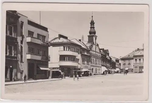 36869 Ak Rychnov nad Kneznou, Reichenau an der Knieschna - Marktplatz um 1910