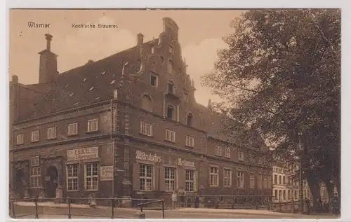 06037 AK Wismar - Koch'sche Brauerei, altdeutsches Restaurant 1909