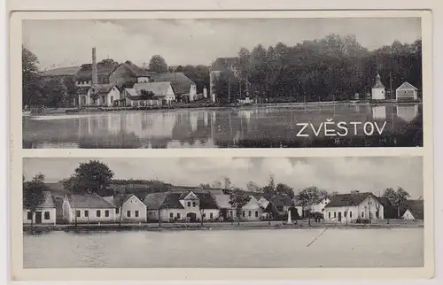 49248 Mehrbild Ak Zvestov - Panoramaansichten 1934
