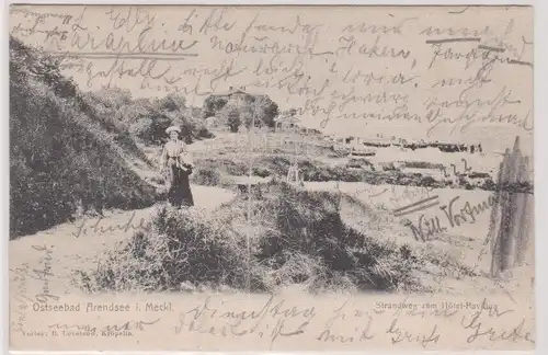 24034 Ak Ostseebad Arendsee - Strandweg zum Hotel-Pavillon 1904