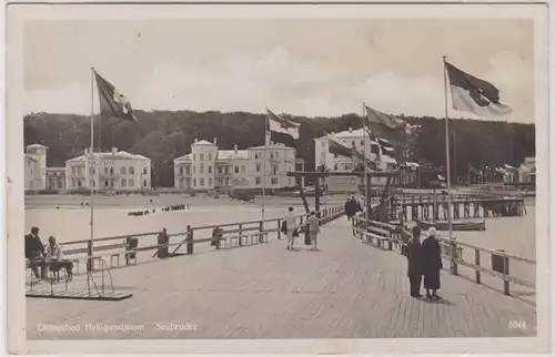 03548 Feldpost AK Ostseebad Heiligendamm - Seebrücke 1942