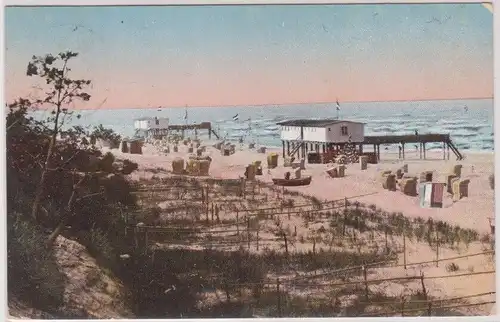 04189 AK Ostseebad Ueckeritz auf Usedom - am Strande 1913