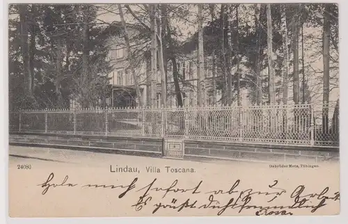 18984 Ak Lindau - Blick auf Villa Toscana um 1900