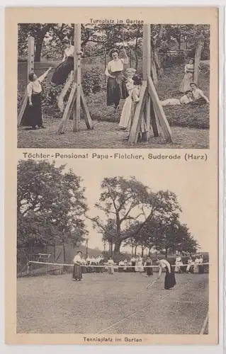 31248 Mehrbild Ak Töchter-Pensionat Pape-Fletcher, Suderode (Harz) um 1910