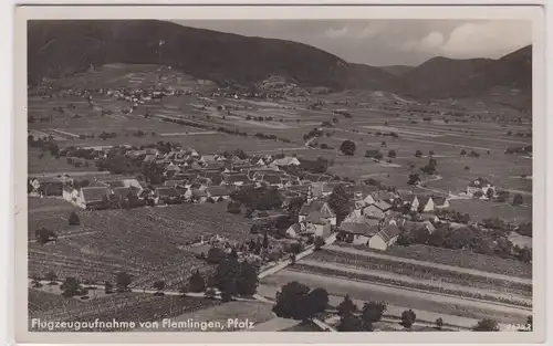 40866 Ak Flugzeugaufnahme von Flemlingen, Pfalz - Gasthaus zum Lamm 1934