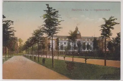 12570 Ak Zwickau in Sachsen - Ingenieurschule 1910