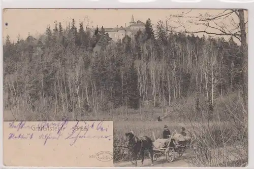 06711 Feldpost Ak Grafenstein - Blick auf das Schloss 1915