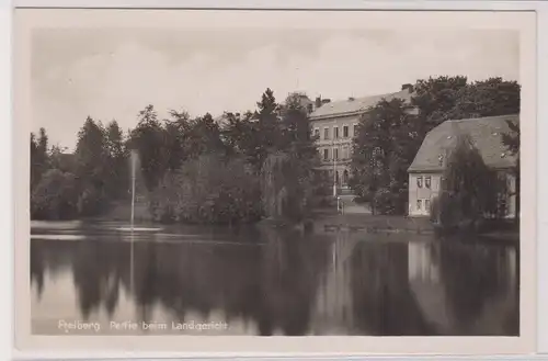 903654 Feldpost Ak Freiberg Partie am Landgericht 1942