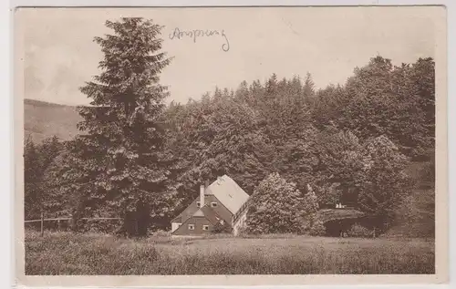 903671 Ak Ansprung im Erzgebirge Gasthaus "Hüttstattmühle" 1932