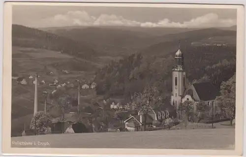 903667 Ak Pobershau im Erzgebirge Totalansicht um 1930