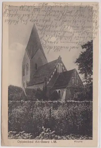 900875 Ak Ostseebad Alt-Gaarz in Mecklenburg Kirche 1925