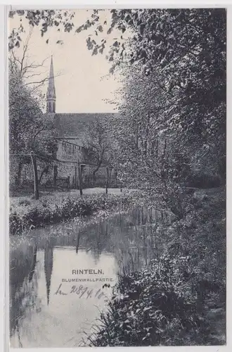 902655 Ak Rinteln an der Weser Blumenwallpartie 1910