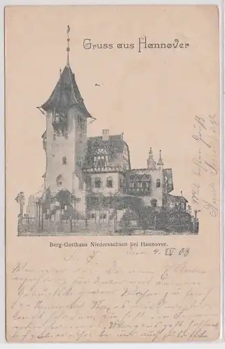 903937 Gruss aus Hannover Berggasthof Niedersachsen bei Hannover 1903