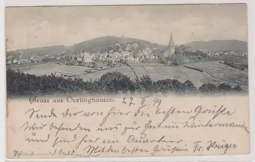 41983 Ak Gruss aus Oerlinghausen - Panoramaansicht 1899