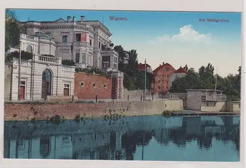 65909 Ak Wurzen am Mühlgraben um 1910