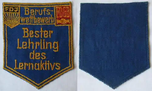 DDR Aufnäher Berufswettbewerb Bester Lehrling des Lernaktivs FDJ FDGB (164526)