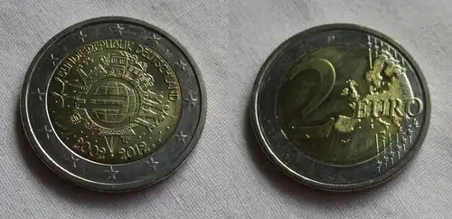 2 Euro Gedenkmünze Deutschland 10 Jahre Euro Bargeld 2012 D Stgl. (159604)