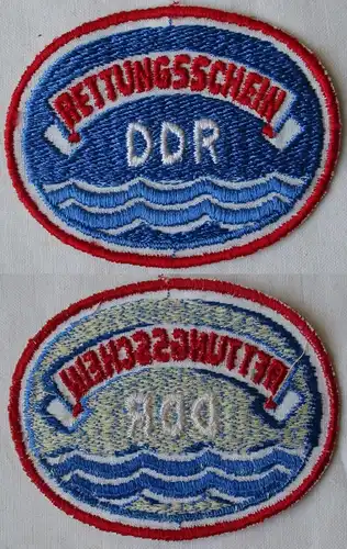 DDR Aufnäher Stoff Mitgliedsabzeichen Rettungsschein (164578)