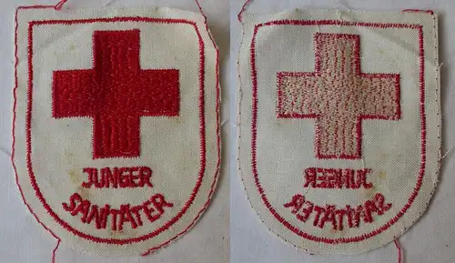 DDR Stoffabzeichen Aufnäher JP Junger Sanitäter DRK Rotes Kreuz (165067)