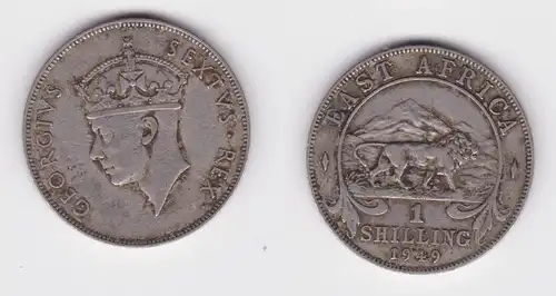 1 Schilling Münze Britisch Ost Afrika British East-Africa 1949 ss (164862)