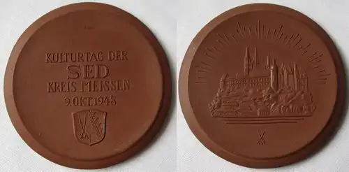 DDR Medaille Kulturtag der SED Kreis Meissen 9. Oktober 1948 (164701)
