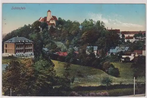97291 Ak Schönfels - Panoramaansicht 1910