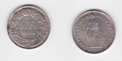 1/2 Franken Silber Münze Schweiz 1944 B ss (165027)